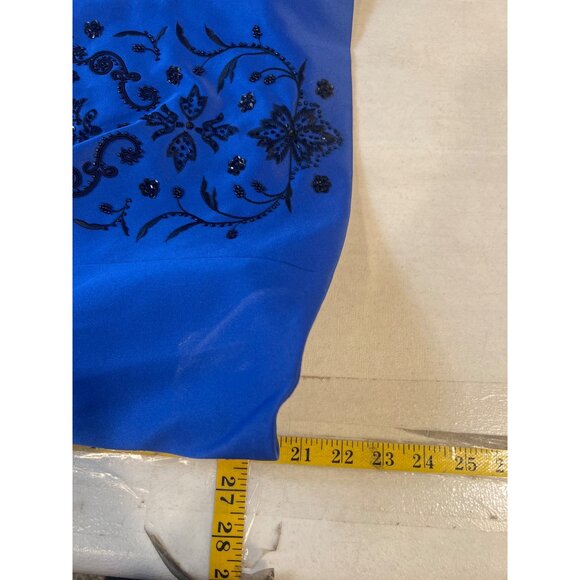 Z Studio 2 pc Formal Jacket & Sleeveless Top Blue Bead Accent Size 18 - Picture 5 of 12